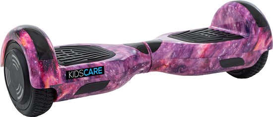 Kidscare Hoverboard - Z1 Junior Cosmos Pink - 6.5'' Wielen - Oxboard - 12kmh - Bluetooth Speakers - LED Verlichting - UL2272 Gecertificeerd - Anti lek banden - Cadeau voor Kinderen, Tieners en Volwassenen