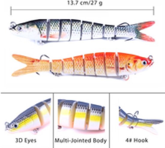 Arra Golden Ambulance - Realistische kunstaas - Lure - Roofvissen - lokaas - kuntaas - hardbait vissen van Arra — afbeelding 5