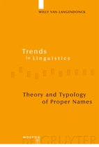 Theory and Typology of Proper Names