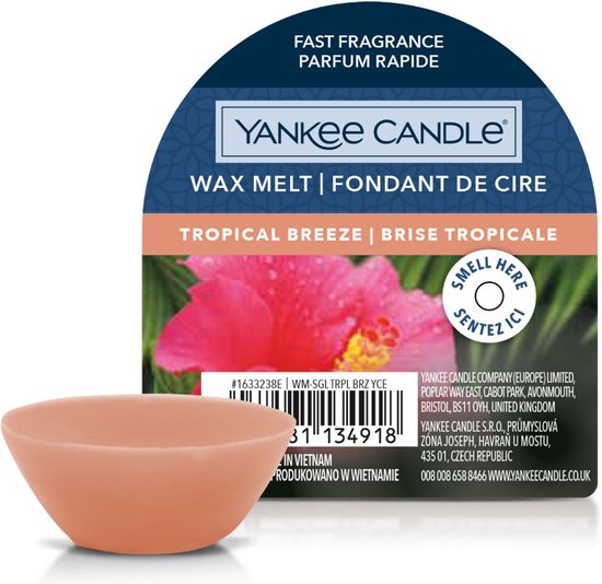 Yankee Candle Wax Melt Tropical Breeze 4 stuks