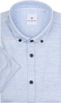 Blue Industry - Short Sleeve Overhemd Print Blauw - Heren - Maat 38 - Slim-fit