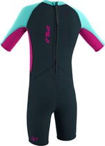O'Neill Peuter Reactor 2mm Rug Ritssluiting Shorty Wetsuit -