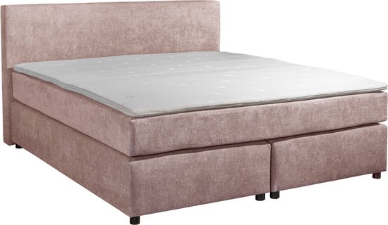 Adore Boxspring Parga - Pocketvering - Complete set Oud Roze 90 x 200 cm