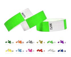 Tyvek polsbandjes voor evenementen - 1000 stuks - Neon groen