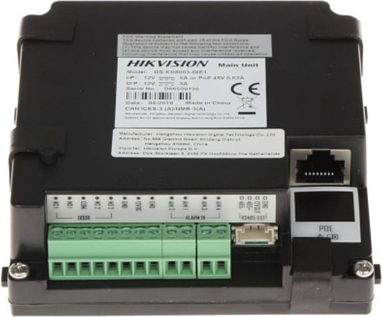 Kit interphone vidéo IP complet Hikvision DS-KIS602 avec DS-KD8003-IME1, DS-KH6320-WTE1 en saillie, commutateur PoE et carte SD