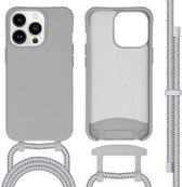 Coque iPhone 13 Pro - Coque arrière iMoshion Color avec cordon détachable - Grijs