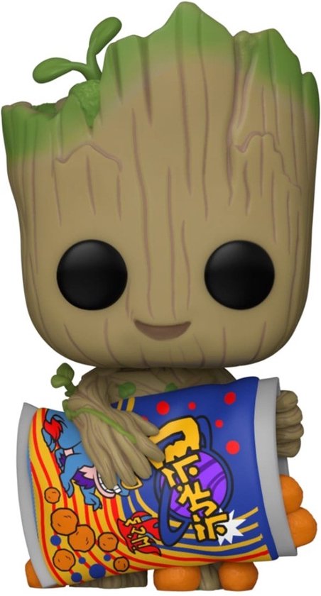 Foto: Funko pop movies marvel studios groot met cheese puffs i am groot figuur 1196