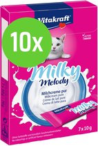 Vitakraft Pure - Kattenmelk - Milky Melody - 10 x 7 st - 10 g