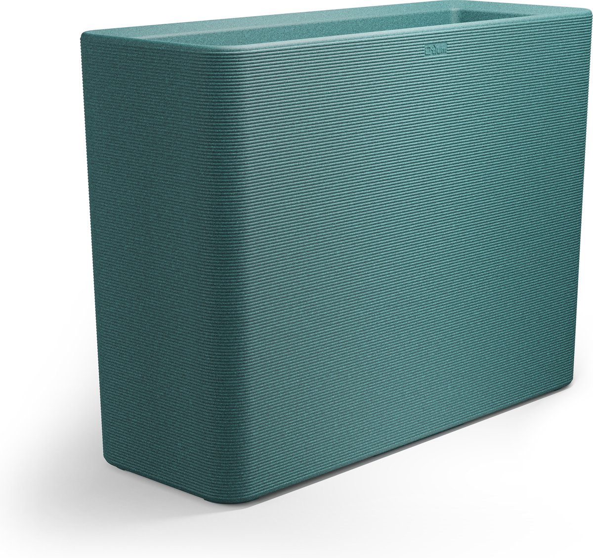 Otium bloembak dubbelwandig Linea 100 turquoise cork