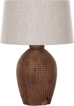 MUST Living Table lamp Craft NATURAL,62xØ45 cm, linen natural shade