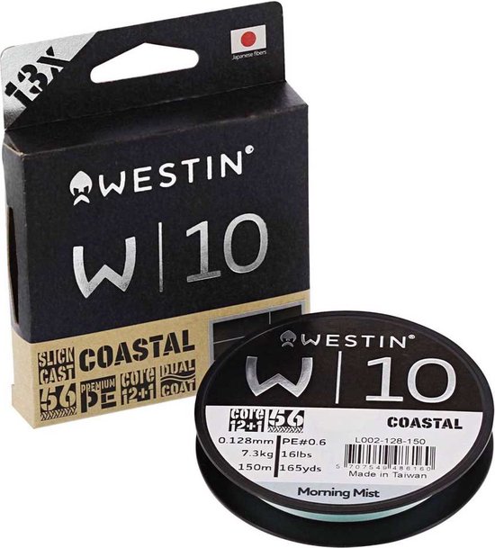 Westin W10 13 150 M Gevlochten Vislijn Transparant 0.128 mm van Merkloos — afbeelding 2