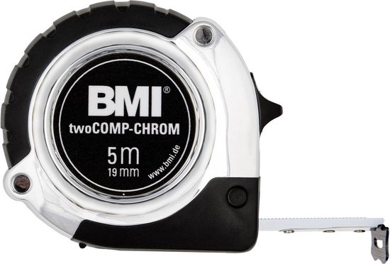 BMI chrom 475241221 Rolmaat 2 m Staal - BMI