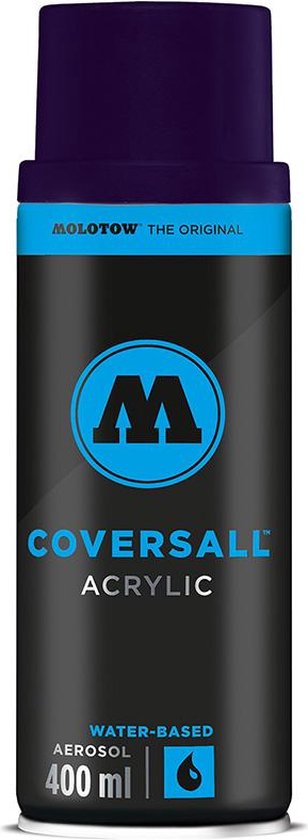 Molotow Coversall Acrylic Spraydose – 400 Ml, Farbe: 019 Burgundy, Wasserbasiert, Hochdeckend, UV- Und Wetterbeständig