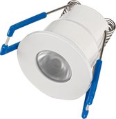 LED Veranda Spot - Velvalux - 3W - Natuurlijk Wit 4000K - Dimbaar - Waterdicht IP65 - Inbouw - Afstandsbediening - Rond - Mat Wit - Aluminium - 12V