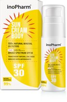InoPharm Suncream SPF30 - Minerale Zonnebrand - 100% Natuurlijke Minerale UV Filters met Antioxidanten