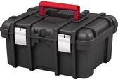 Keter Wide Toolbox Gereedschapskoffer - 16 inch - 41,9x32,7x20,5cm - Zwart