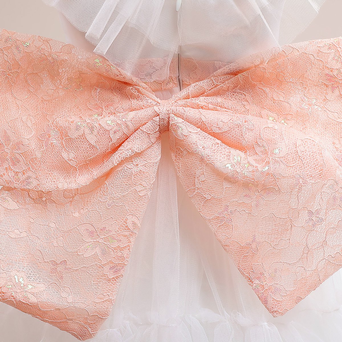 Lito Angels Meisjes Kant Organza Ruche Gebonden Bruiloft Bloemenmeisje
