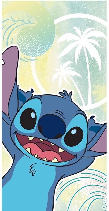 Serviette de plage Disney Stitch / Serviette de plage (Vagues) - Lilo et Stitch