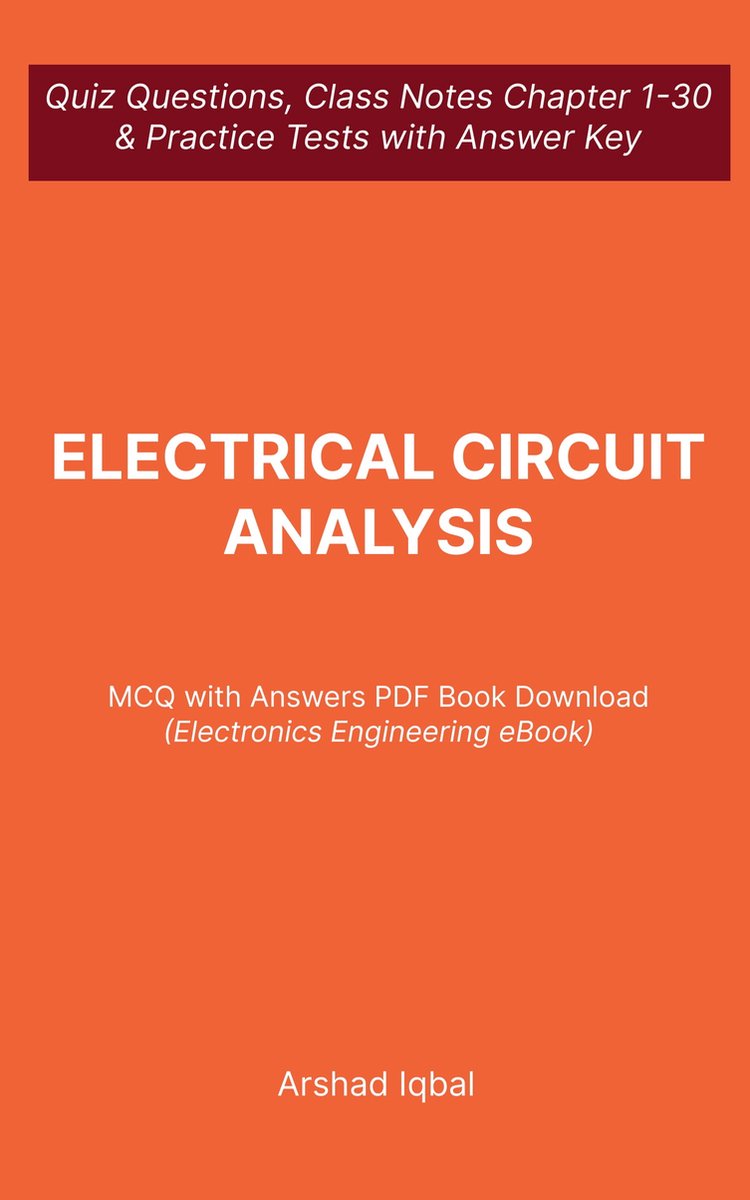 Electronics MCQs Books PDF Download Electrical Circuit Analysis MCQ