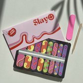 Slayo© - Nagelstickers - Retro Rave - Nail Wraps - Nagel Stickers - Nail Art - GEEN lamp nodig