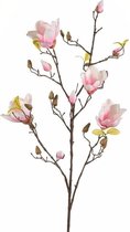 Fleur artificielle branche de magnolia 105 cm rose