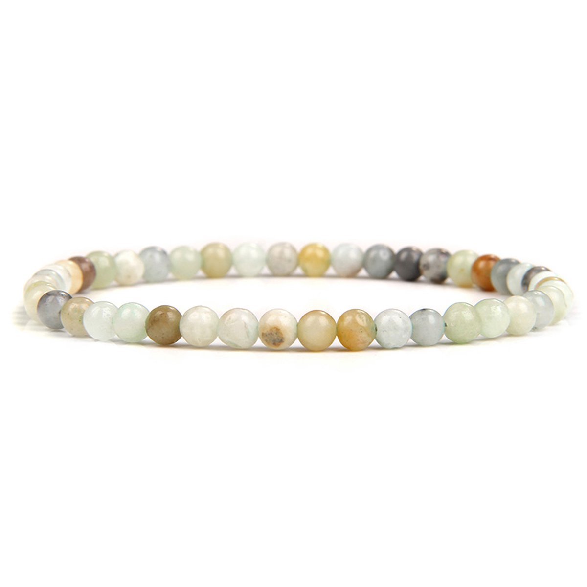 Bixorp Gems Zweedse Amazoniet Edelsteen Armband 4mm - Edelstenen Kralenarmband - Spiritueel Cadeau - 20cm