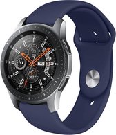 By Qubix Rubberen sportband 22mm - Donkerblauw - Geschikt voor Samsung Galaxy Watch 3 (45mm) - Galaxy Watch 46mm - Gear S3 Classic & Frontier