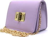 Sac Femme - Chaîne - Simili Cuir PU - 16x8x13 cm - Violet