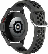 By Qubix Siliconen sportbandje met gesp 22mm - Zwart - Geschikt voor Samsung Galaxy Watch 3 (45mm) - Galaxy Watch 46mm - Gear S3 Classic & Frontier