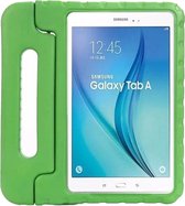 Kinder Tablethoes met Handvat Groen Geschikt voor Samsung Galaxy Tab A 10.1 (2016) - Tablethoes Kindvriendelijk - Beschermhoes voor Kinderen - Shockproof - met Standaard - Tegen Vallen