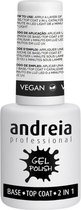 Andreia Professional - BASE/TOP COAT - 2 in 1 - Vegan - Gellak Hechting - 10,5 ml