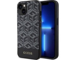 Guess G-Cube Back Case (MagSafe Compatible) - Geschikt voor Apple iPhone 14 (6.1") - Zwart
