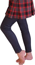 Dames legging jeans-look - zachte legging met elastische band - maat large/ extra large