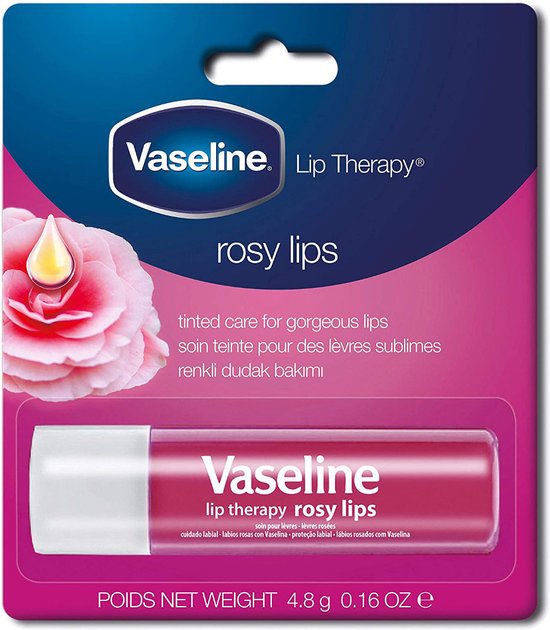 Vaseline Lip Therapy Rosy Lips Lippenbalsem - Stick 1 x 4.8 g - Glans