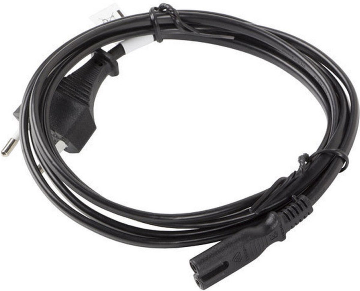 Power Cord Lanberg CEE 7/16 A IEC 320 C7