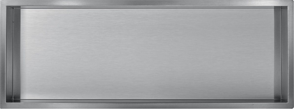 Gun metal RVS Inbouwnis 30x90x10cm - Inbouwnis badkamer en Douche