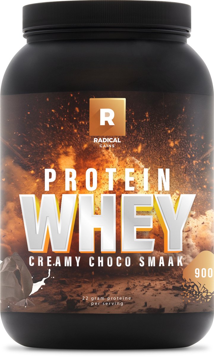 Radical Gains - Whey Protein, Creamy Choco - 900 gram