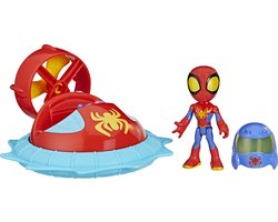 Miles avec Roto-drill - Pack véhicule avec figurine 10 cm et accessoire - Spidey et ses amis extraordinaires - A partir de 3 ans