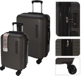 Kofferset - reiskoffer - set van 2 - donkergrijs