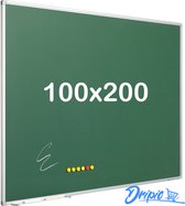 Krijtbord PRO - Magnetisch - Schoolbord - Eenvoudige montage - Geëmailleerd staal - Groen - 100x200cm