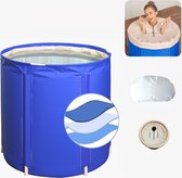 Mobiele zitbad - energiebesparend en toch lekker in bad - Voor Volwassenen en Kinderen - 70x70x65 cm - Blauw