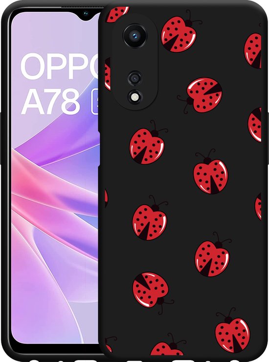 EASSGU Leren Fliphoes Voor Oppo A78 5G – Roze – Met 3 Kaartvakken En Portemonnee – Vlinderpatroon
