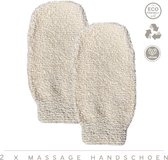 2x Scrub Handschoen | Hamam | Scrubben | Washandjes | Douche | Bad | Peeling