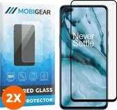 Mobigear Screenprotector geschikt voor OnePlus Nord Glazen | Mobigear Premium Screenprotector - Case Friendly - Zwart (2-Pack)