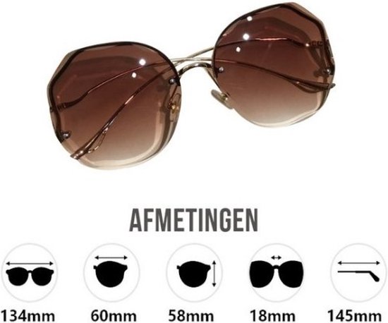 Lagloss® Lunettes de Soleil Femme Sans Monture Gradient Trend Forme