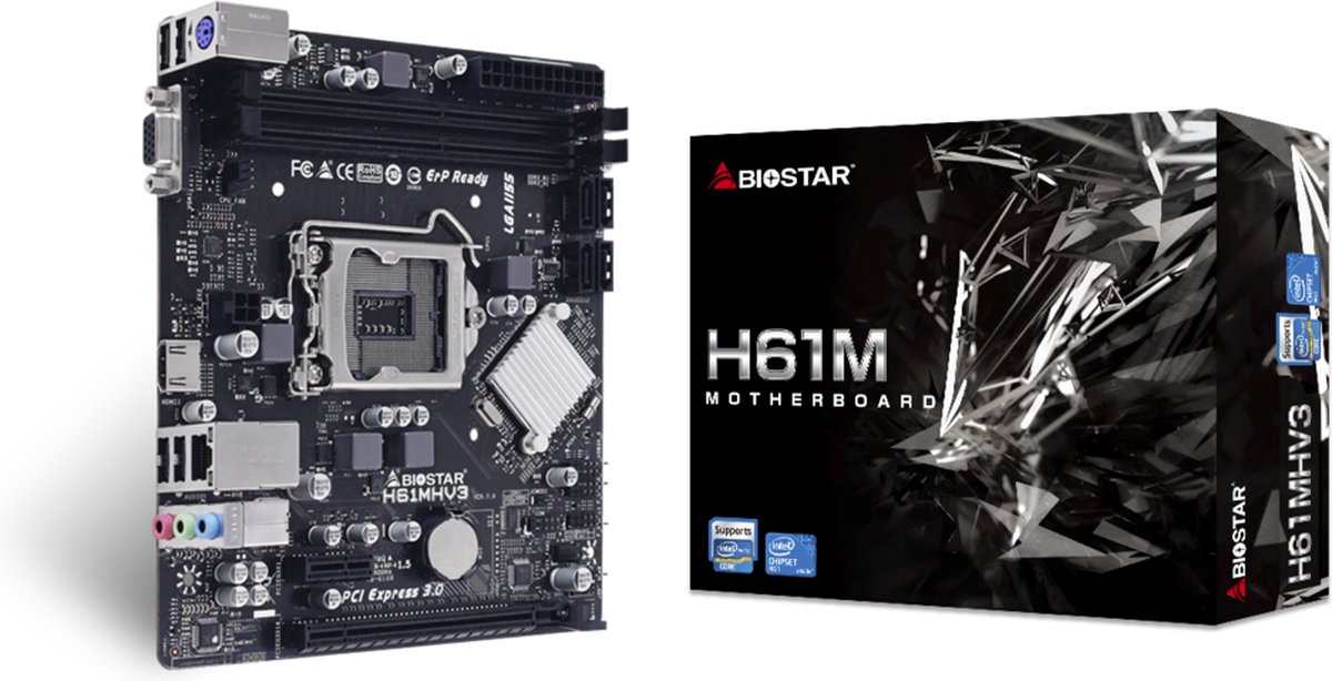 Biostar H61MHV3 Gb-LAN, Sound, µATX