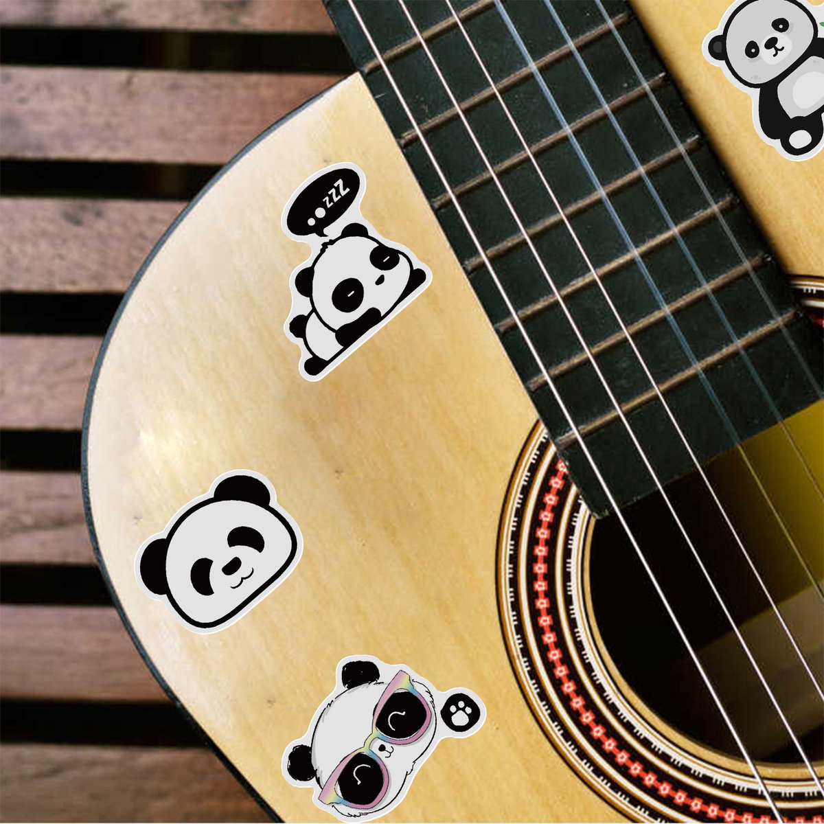 Panda Stickers 50 Stuks | Grappige Dieren Stickers | Lieve Panda Beer | Humoristische Laptop Stickers | Leuke Stickers voor Kinderen en Volwassenen | Stickervellen | Plakstickers | Koffer en Reis Stickers | Stickers voor Bullet Journal en Planner — afbeelding 3