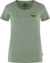 FJALLRAVEN logo T-shirt W patina green-melange - XS