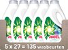 Ariel Vloeibaar Wasmiddel + Touch Van Lenor Unstoppables - 5 x 27 Wasbeurten - Voordeelverpakking