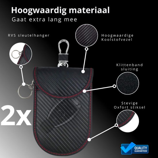 2x chiavi auto Keyless Go protezione RFID auto blocco chiavi
